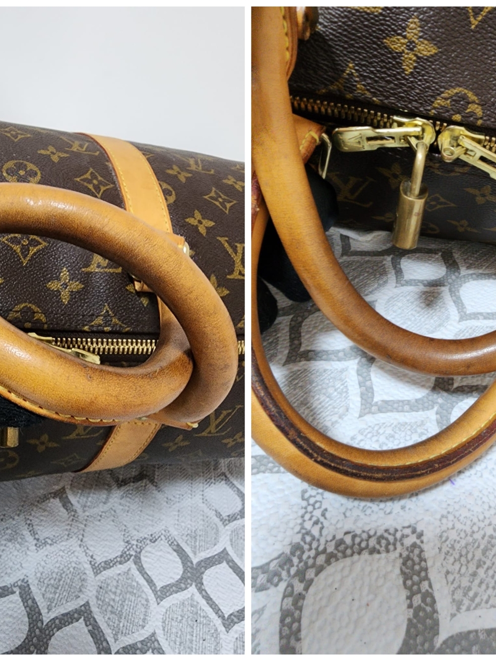 Louis Vuitton Limited Edition Monogram Patches Keepall Bandoulière 50 Brown - Picture 8 of 16